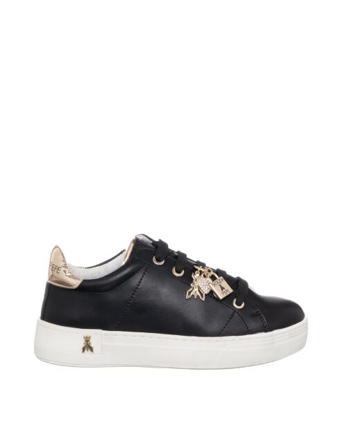 Baskets en cuir Éva Veau noir