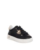 Baskets en cuir Éva Veau noir