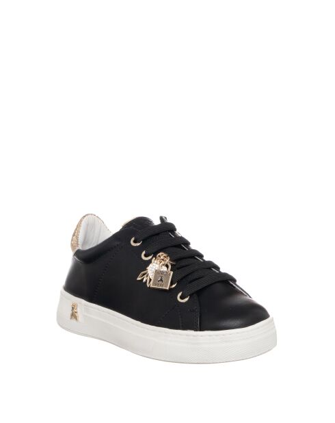 Baskets en cuir Éva Veau noir