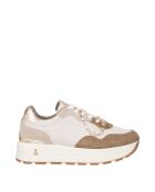 Sneakers Mireille Croust de camel in pelle