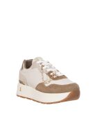 Sneakers Mireille Croust de camel in pelle