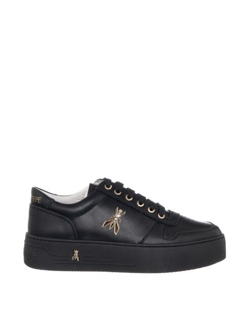 Sneakers Coralie in pelle di vitello nera
