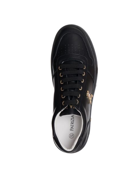 Sneakers Coralie in pelle di vitello nera