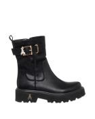 Sabrina leren laarzen van zwart kalfsleer