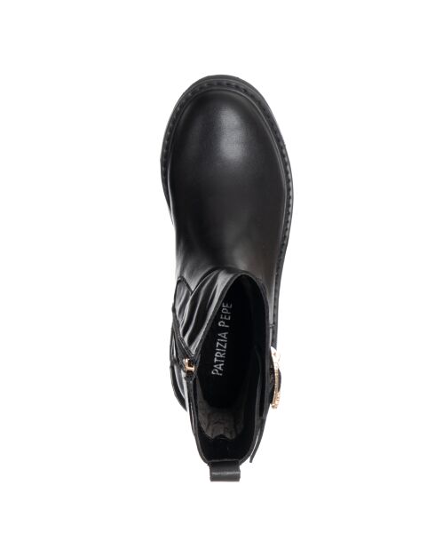 Sabrina leren laarzen van zwart kalfsleer