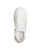 303-31 Weiße Ledersneaker