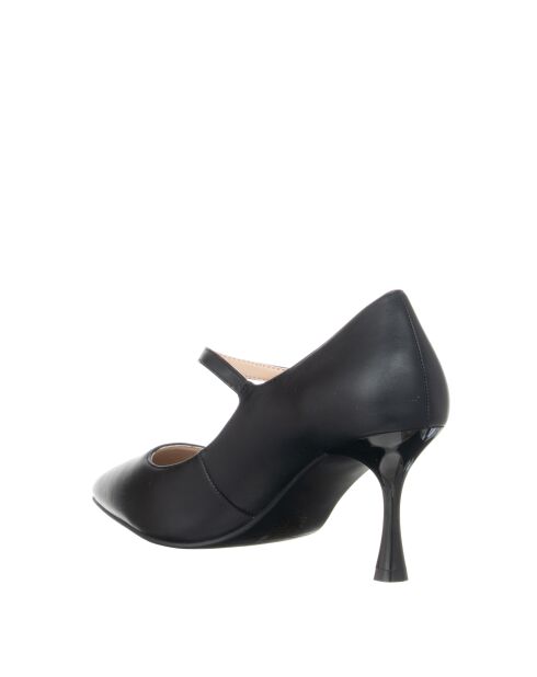 Escarpins en cuir écologique 9354 Noir