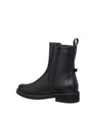 Delphine leren laarzen Zwart schurend leer