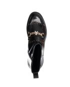 Florence leren laarzen Zwart schurend leer