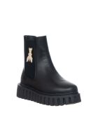 Nelly leren laarzen van zwart kalfsleer