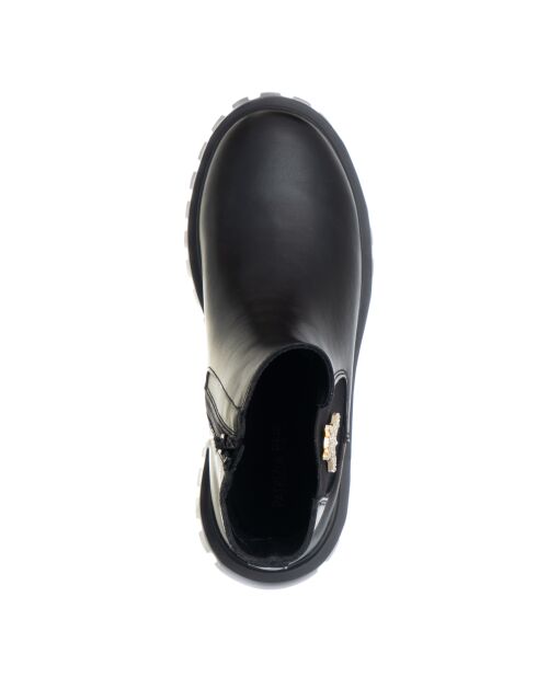 Nelly leren laarzen van zwart kalfsleer