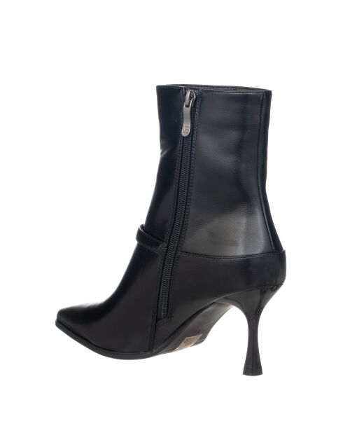 9360 schwarze Öko-Lederstiefel