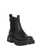 Ophélie leren laarzen van zwart kalfsleer