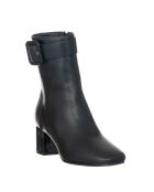 9369 schwarze Lederstiefel
