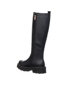 Bottes en cuir Maya Veau noir platine
