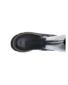 Bottes en cuir Maya Veau noir platine