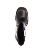 9347 braune Öko-Lederstiefel