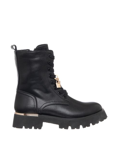 Laëtitia leren laarzen van zwart kalfsleer