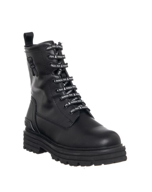 Hannah leren laarzen van zwart kalfsleer