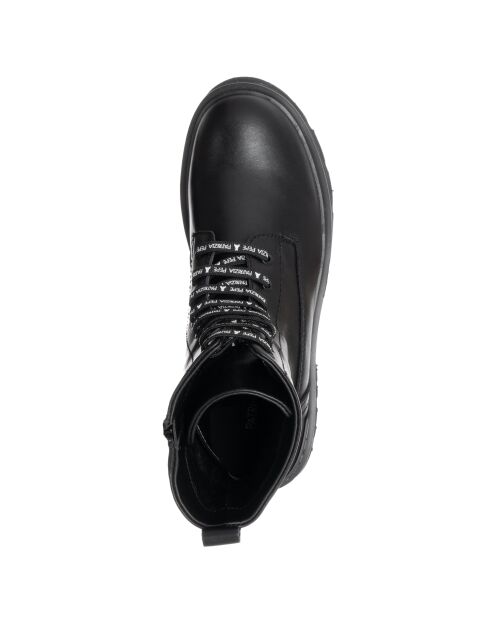 Hannah leren laarzen van zwart kalfsleer