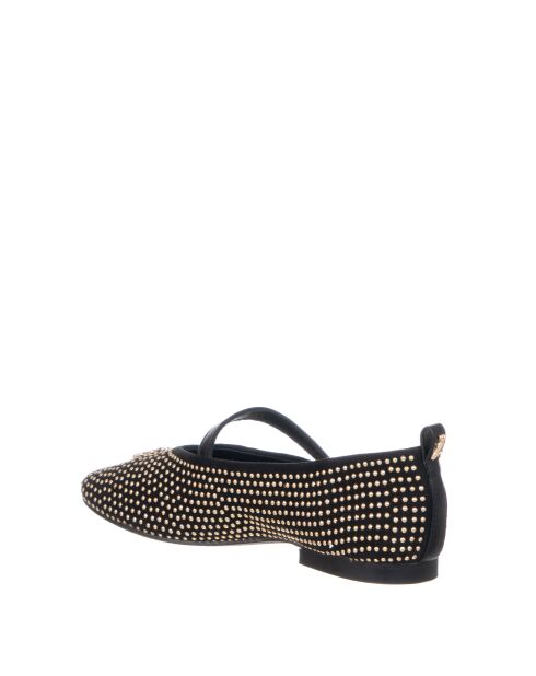 Émilie Eco Calveau Black Platinum Ökologische Lederballerinas