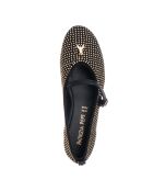 Bailarinas de piel ecológica Émilie Eco Calveau Black Platinum