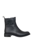 Stivaletti in ecopelle neri 9283