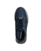 Sneakers en cuir écologique 9238 marine