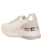Sneakers en cuir écologique 8923 Blanches