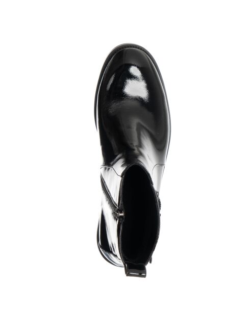 Stivali in vernice nera 9283