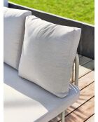 Niedrige Gartenmöbel Renzo aus Stahl und Akaziengrün