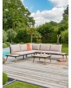 Eckgartenmöbel Camino Braun/Cappuccino