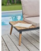 Eckgartenmöbel Camino Braun/Cappuccino