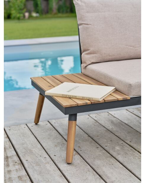 Eckgartenmöbel Camino Braun/Cappuccino