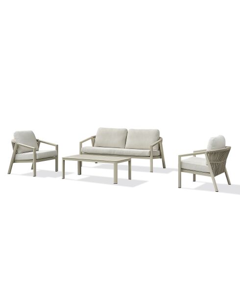 Kelia Gartenlounge in Grün/Elfenbein