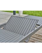 Set da pranzo da giardino Orsino 6 posti grigio antracite