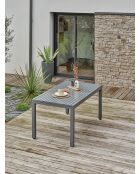 Ensemble repas de jardin Orsino 8 places gris anthracite
