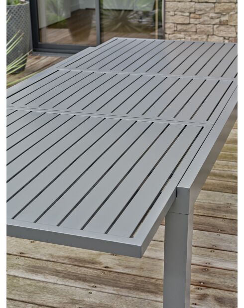 Set da pranzo da giardino Orsino 8 posti grigio antracite