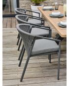 Kelia Garten-Essgruppe für 8 Personen, anthrazitgrau