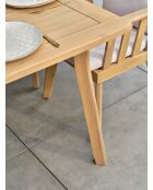 Set da pranzo da giardino Liso 8 posti marrone/grigio