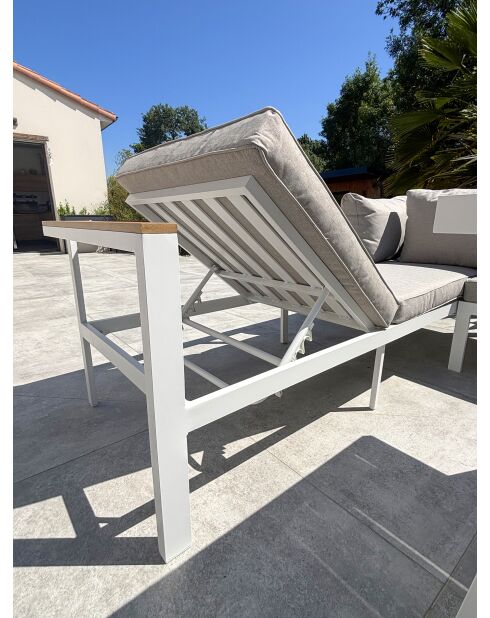 Set da pranzo da giardino Majari 9 posti bianco