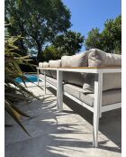 Set da pranzo da giardino Majari 9 posti bianco