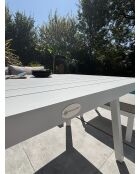 Set da pranzo da giardino Majari 9 posti bianco