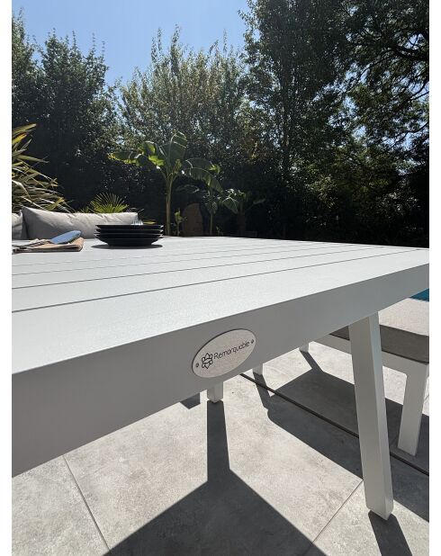 Set da pranzo da giardino Majari 9 posti bianco