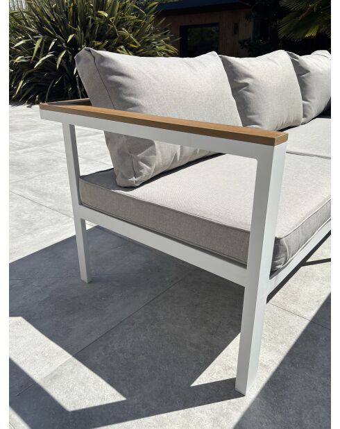 Set da pranzo da giardino Majari 9 posti bianco