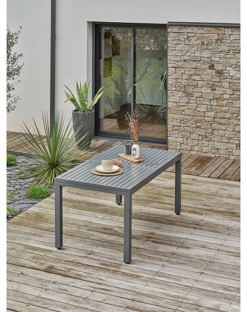 Orsino tuintafel antracietgrijs - 160/220x90x76 cm