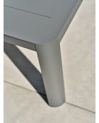 Salon bas de jardin Kelia gris anthracite/ivoire