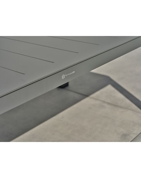 Salon bas de jardin Kelia gris anthracite/ivoire