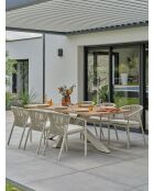 Kelia Garten-Essgruppe für 6 Personen, Grün/Elfenbein