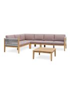 Jorda Eckgartenmöbel in Braun/Grau